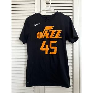 Nike Utah Jazz Basketbal Donovan Mitchell Jersey Tee Shirt Sz: Small